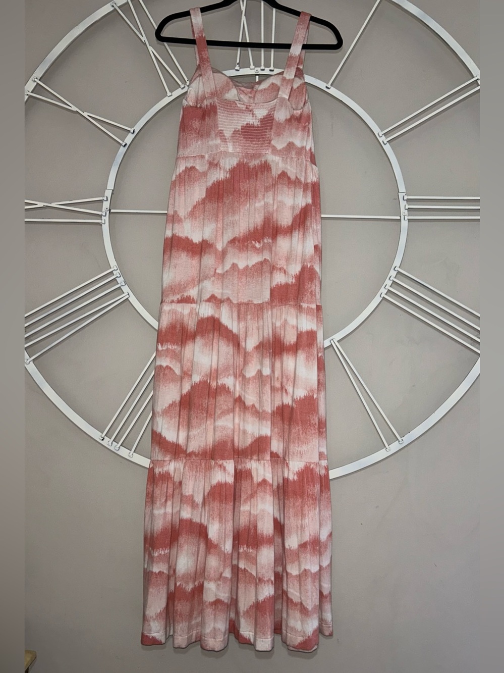 Soma Weekend Pink White Tie-Dye Sleeveless Maxi Dress - Picture 10 of 10